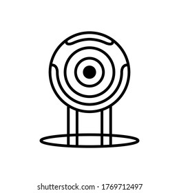 estilo de contorno de icono de cámara web para su diseño