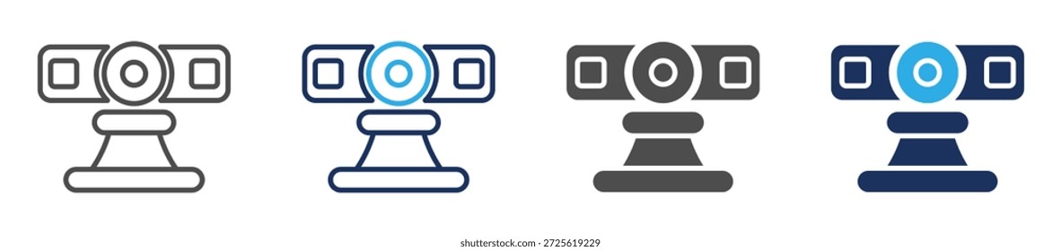 Webcam-Symbolblatt mit Multi-Stil