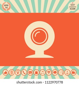 Webcam icon symbol