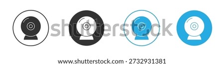 Webcam icon symbol design template. Vector 10 eps.