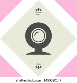 Webcam icon symbol, elements for your design