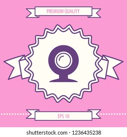 Webcam icon symbol. Graphic elements for your design