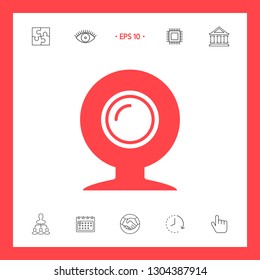Webcam icon symbol. Graphic elements for your design
