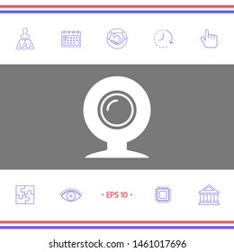 Webcam icon symbol. Graphic elements for your design
