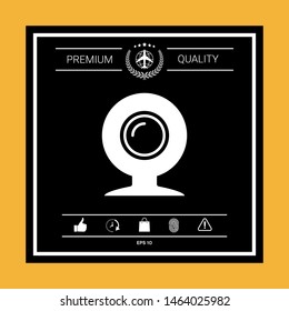 Webcam icon symbol. Graphic elements for your design