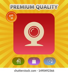 Webcam icon symbol. Graphic elements for your design