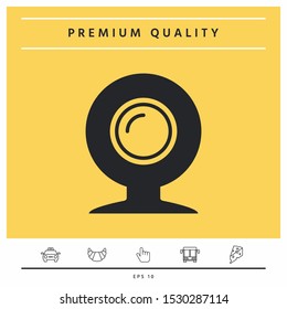 Webcam icon symbol. Graphic elements for your design