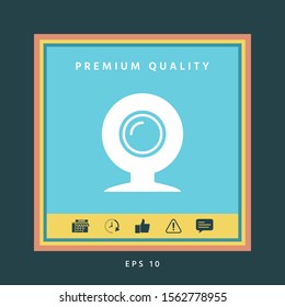 Webcam icon symbol. Graphic elements for your design