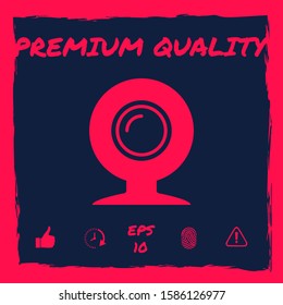 Webcam icon symbol. Graphic elements for your design