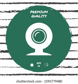 Webcam icon symbol. Graphic elements for your design