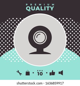 Webcam icon symbol. Graphic elements for your design