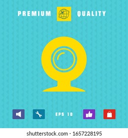 Webcam icon symbol. Graphic elements for your design