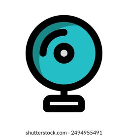 Webcam icon. technology, cctv, video, security, electronics. suitable for interfaces, websites, UI and mobile applications.