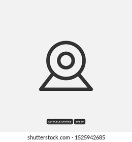 Webcam Icon in trendy flat style isolated on grey background. Webcam symbol for your web site design, logo, app, UI. Vector illustration, EPS10.