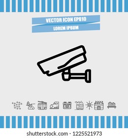 Webcam icon vector