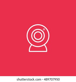 Webcam icon vector, clip art. Also useful as logo, web element, symbol, graphic image, silhouette and illustration.