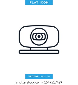 Webcam Icon Vector Design Template