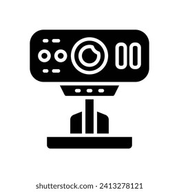 webcam icon. vector glyph icon for your website, mobile, presentation, and logo design.