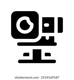 webcam icon. vector glyph icon for your website, mobile, presentation, and logo design.