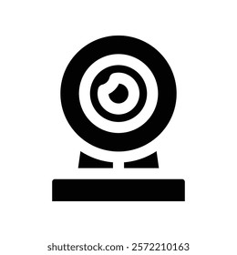 webcam icon. vector glyph icon for your website, mobile, presentation, and logo design.