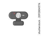 Webcam icon vector illustration isolated on white background