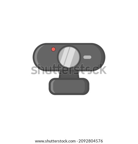 Webcam icon vector illustration isolated on white background