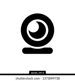 Webcam Icon Vector Illustration Logo Template
