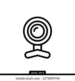 Webcam Icon Vector Illustration Logo Template
