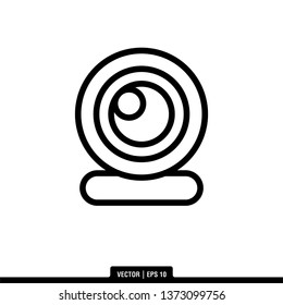 Webcam Icon Vector Illustration Logo Template
