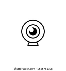 Webcam icon vector illustration logo template for many purpose. Isolated on white background.