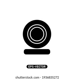 Webcam icon vector illustration logo template for many purpose. Isolated on white background.