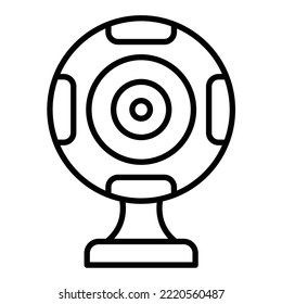 Imagen vectorial de icono de cámara web. También se puede usar para aplicaciones web, aplicaciones móviles y medios impresos.