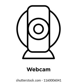 Webcam icon vector isolated on white background, Webcam transparent sign , line or linear sign, element design in outline style