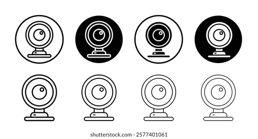 Webcam icon Vector logo set flat