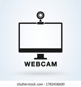 Webcam icon. vector Simple modern design illustration.