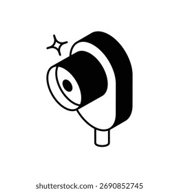 Webcam Icon Vector ilustración de stock