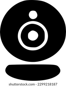 ilustración de símbolo vector de icono de webcam