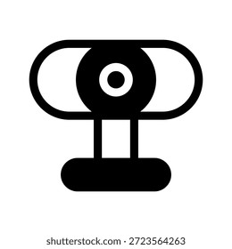 Ilustración de diseño de símbolo de Vector de icono de cámara web