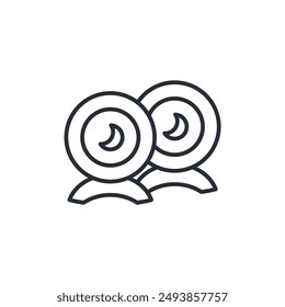 webcam icon. vector.Editable stroke.linear style sign for use web design,logo.Symbol illustration.