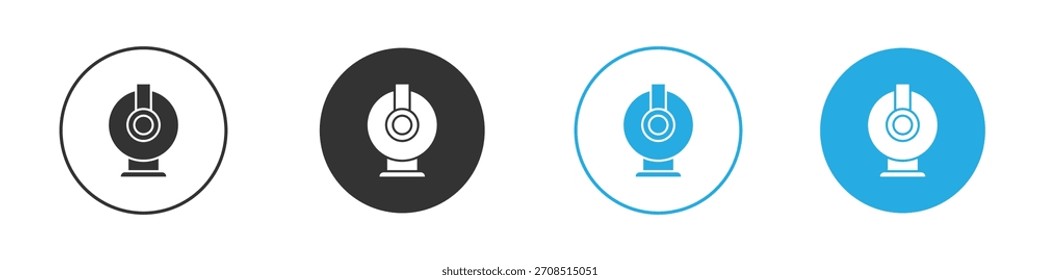 Icono de la cámara web para el Web, móvil.Ilustración vectorial