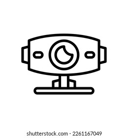 icono de webcam para su sitio web, móvil, presentación y diseño de logotipo.