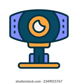 icono de webcam para su sitio web, móvil, presentación y diseño de logotipo.