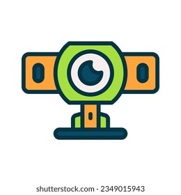 webcam icon for your website, mobile, presentation, and logo design.