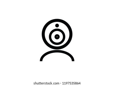 Webcam internet equpment computer camera digital techology symbol icon