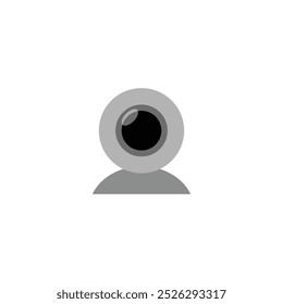 Webcam Ip. Design de ícone digital da webcam isolado no fundo branco