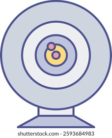 Webcam Isolated Vector Icon illustration with isolated background 