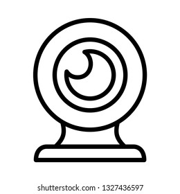 webcam line icon