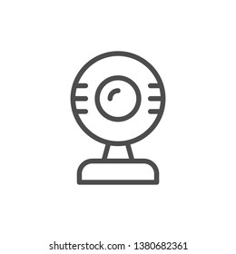 Webcam line icon