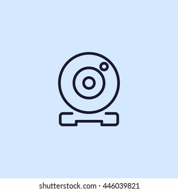 webcam line icon