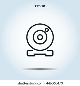 webcam line icon